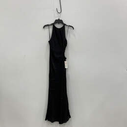 Womens Black Sleeveless Round Neck Long Maxi Dress Size XS alternative image
