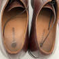 Mens Brown Leather Round Toe Lace-Up Comfort Oxford Dress Shoes Size 11 image number 6
