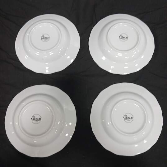 Set of 4 Gibson Housewares Victorian Rose Pattern Soup Bowls image number 2
