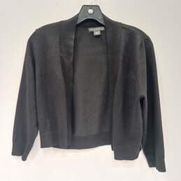 Women's Covington Black 1/2-Length 3/4-Sleeve Cardigan Size M