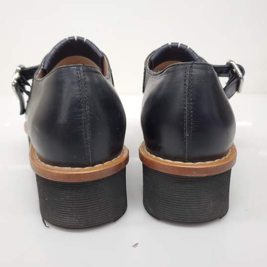 Tod's Kittie Black Leather Buckle Fringe Platform Loafers Women's Size 9 image number 4