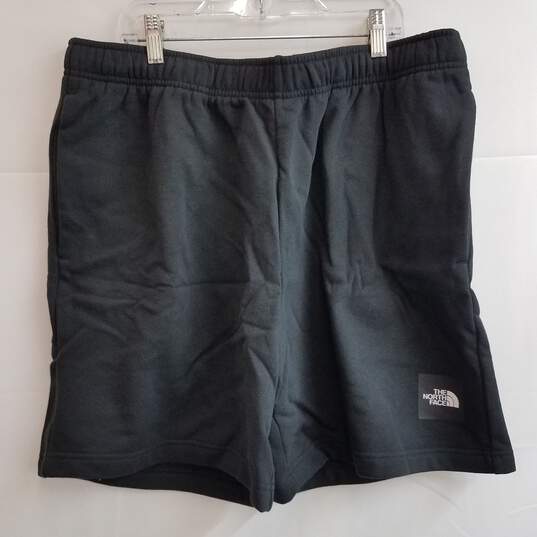 The North Face black fleece lounge shorts men's L NWT image number 1