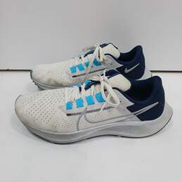 Men's White & Blue Nike Shoes Size 9