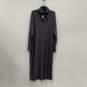 NWT Womens Gray Long Sleeve Cowl Neck Cutout Pullover Maxi Dress Size 22/24 image number 1