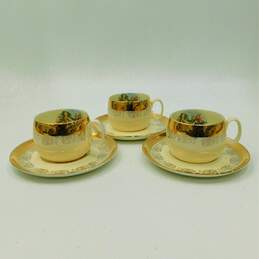 Vintage Sabin Crest-O-Gold Warranted 22k Gold Teacup & Saucer Mixed Lot alternative image