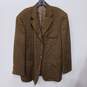 Alan Flusser Men's Brown Dress Coat Size 46R image number 1