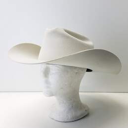 Eddy Hat By Chris Eddy Wool Ivory Western Hat Men's Size 6 7/8
