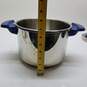 T-FAL Clipso Stainless Steel Pressure Cooker 6L Blue - untested image number 2