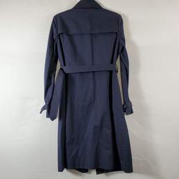 Tory Burch Women Navy Blue Coat Sz 4 alternative image