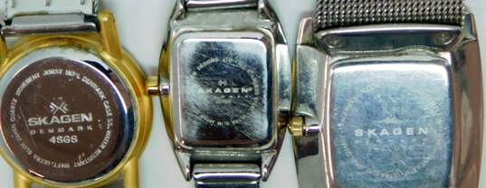 Ladies Skagen Denmark Two Tone Stainless Steel Mesh Quartz Watches 99.5g image number 5