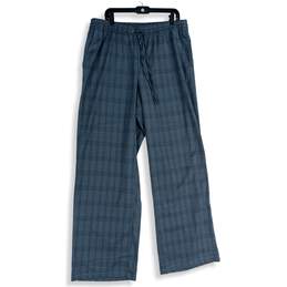 Gap Womens Gray Plaid Elastic Drawstring Waist Wide Leg Pajama Pants Sz XL Tall