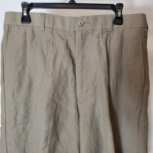 Perry Ellis Men Pleated Khaki Shorts Sz 34 NWT image number 3