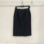 Womens Blue Wool Knee Length Straight And Pencil Skirt Size 8 image number 1
