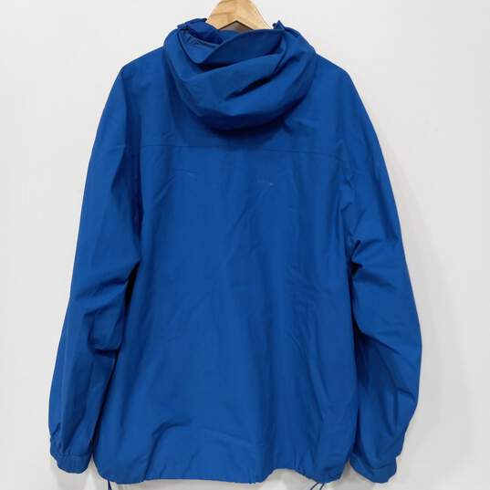 Cabela's Men's Blue Hooded Full Zip Lightweight Weather Resistant Jacket Sz 2XLT image number 2