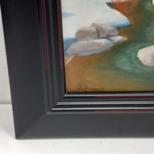 Bundle of 2 Framed 7 Signed Landscape Oil Paintings on Canvas image number 6