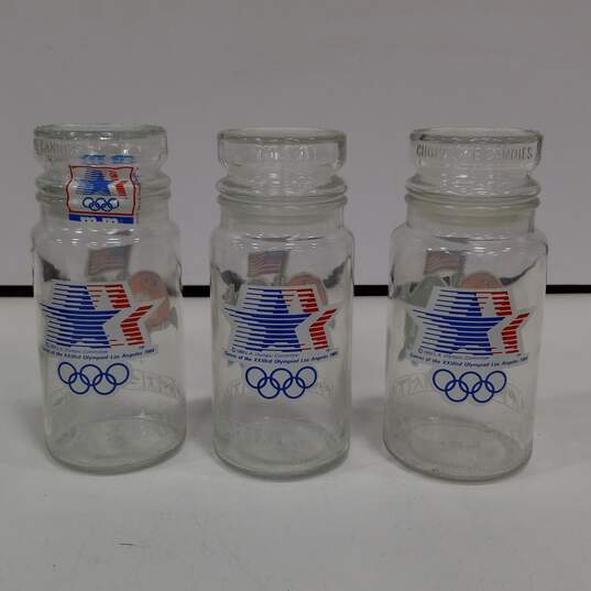3- L. A. Oympic M & M Candy Jars-1984 image number 3