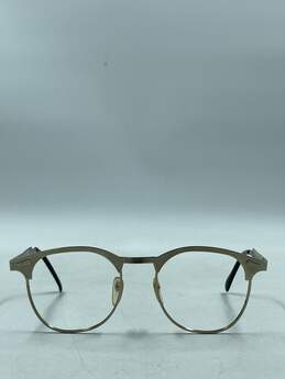 Vintage Browline Brushed Gold Eyeglasses alternative image