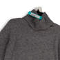 NWT Womens Gray Knitted Long Sleeve Turtle Neck Pullover Sweater Size Large image number 3