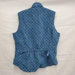 Outback Trading Company WM's Quilted Blue Vest Size LG alternative image