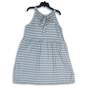Loft Womens Multicolor Striped Halter Neck A-Line Dress Size Large image number 2