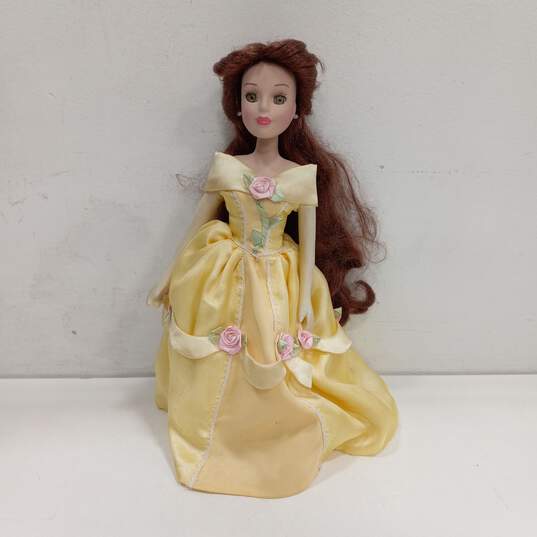 Disney Belle Porcelain Doll w/Dress image number 1