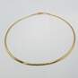 14K Gold 17in Omega 3mm Chain Choker 14.3g image number 1