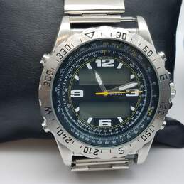 Stauer Stainless 20409 48mm WR 3ATM Analog & Digital Men's Watch 130g