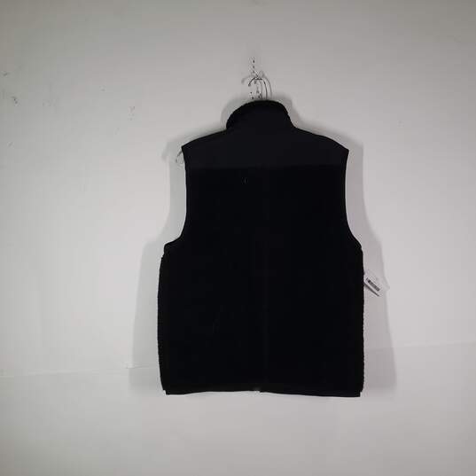 NWT Mens Sleeveless Zipper Pockets Mock Neck Full-Zip Vest Size Medium image number 2