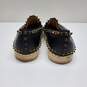 Christian Louboutin Women's Black Leather Spike Pick Slip On Shoe WM Size 37.5 image number 4