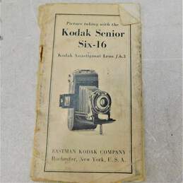 VNTG Kodak Brand Senior Six-16 Model Film Camera w/ Case and Manual alternative image