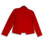 Womens Red Collar Long Sleeve Regular Fit Formal Open Front Blazer Size 6 image number 2