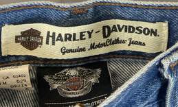 Harley Davidson Blue Motorcycle Jeans - Size 35x30 alternative image