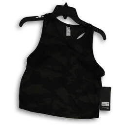 NWT Womens Black Camouflage Scoop Neck Sleeveless Tank Top Size Medium