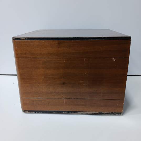Vintage Admiral Record Player In Wooden Case image number 5