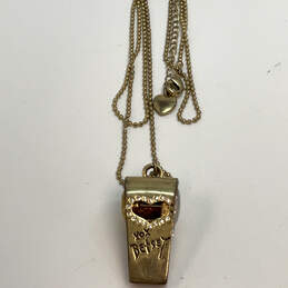 Designer Betsey Johnson Gold-Tone Rhinestone Adjustable Pendant Necklace alternative image