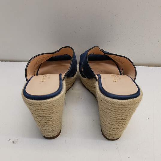 Kate Spade Tropez Blue Wedge Espadrilles Sandals Women's Size 6.5B image number 7