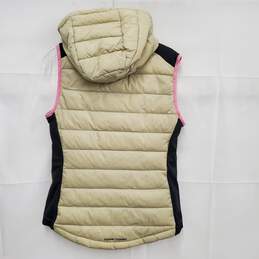 Kari Traa WM's Beige, Black & Pink Puffer Vest & Hood Size S/P alternative image