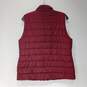 Michael Kors Women's Burgundy Insulated Quilted Vest Size L image number 2