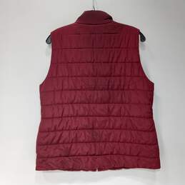 Michael Kors Women's Burgundy Insulated Quilted Vest Size L alternative image