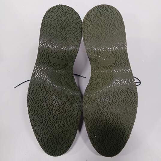 Donald Pliner Men's Olive Green Suede Dress Shoes Size 11 image number 5