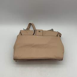 Henri Bendel Womens Riverside Tan Leather Buckle Rhinestone Top Handle Bag Purse alternative image