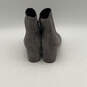 Womens Elyse Gray Suede Pointed Toe Side Zip Ankle Dress Booties Size 9 C image number 2