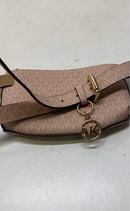 Michael Kors Monogram Signature Stripe Belt Bag Pink alternative image