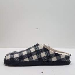 Birkenstock Shearling Zermatt Wool Felt Checkered Slippers Shoes Women's Size 10 M alternative image