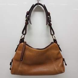 Vintage Dooney & Bourke Brown Pebbled Leather Shoulder Bag alternative image