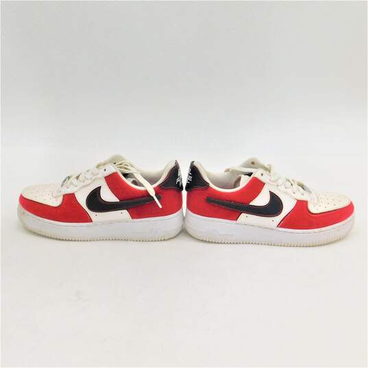 Nike Air Force 1/1 White Varsity Red Men's Shoe Size 6 image number 4