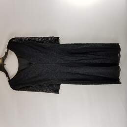 Women Black Long Sleeve Dress Mid XS 0 NWT