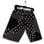 NWT Womens Black White Polka Dots Elastic Waist Pull-On Biker Shorts Size S image number 2