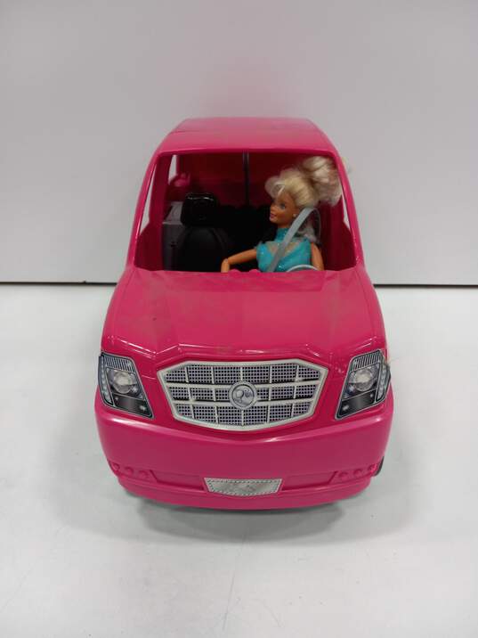 Mattel Barbie Pink Ultimate Expandable Cadillac Limo & Doll image number 1
