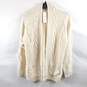 Futurino Women Ivory Cable Knit Cardigan S NWT image number 1